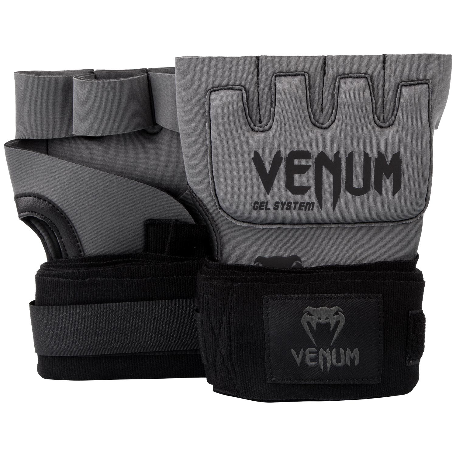 Гелевые бинты боксерские Venum Gel Kontact Grey/Black