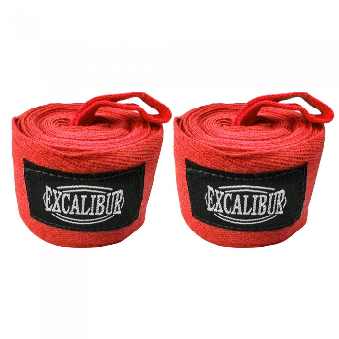 Бинты боксерские Excalibur Красные 3,5 м