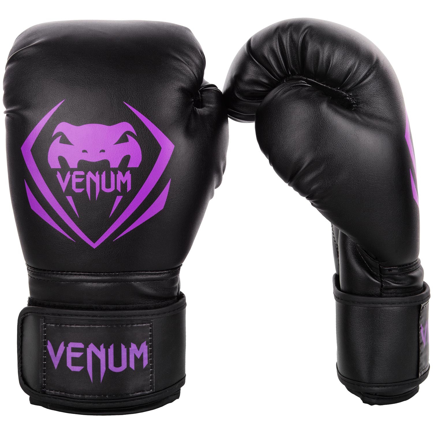 Перчатки боксерские Venum Contender Black/Purple