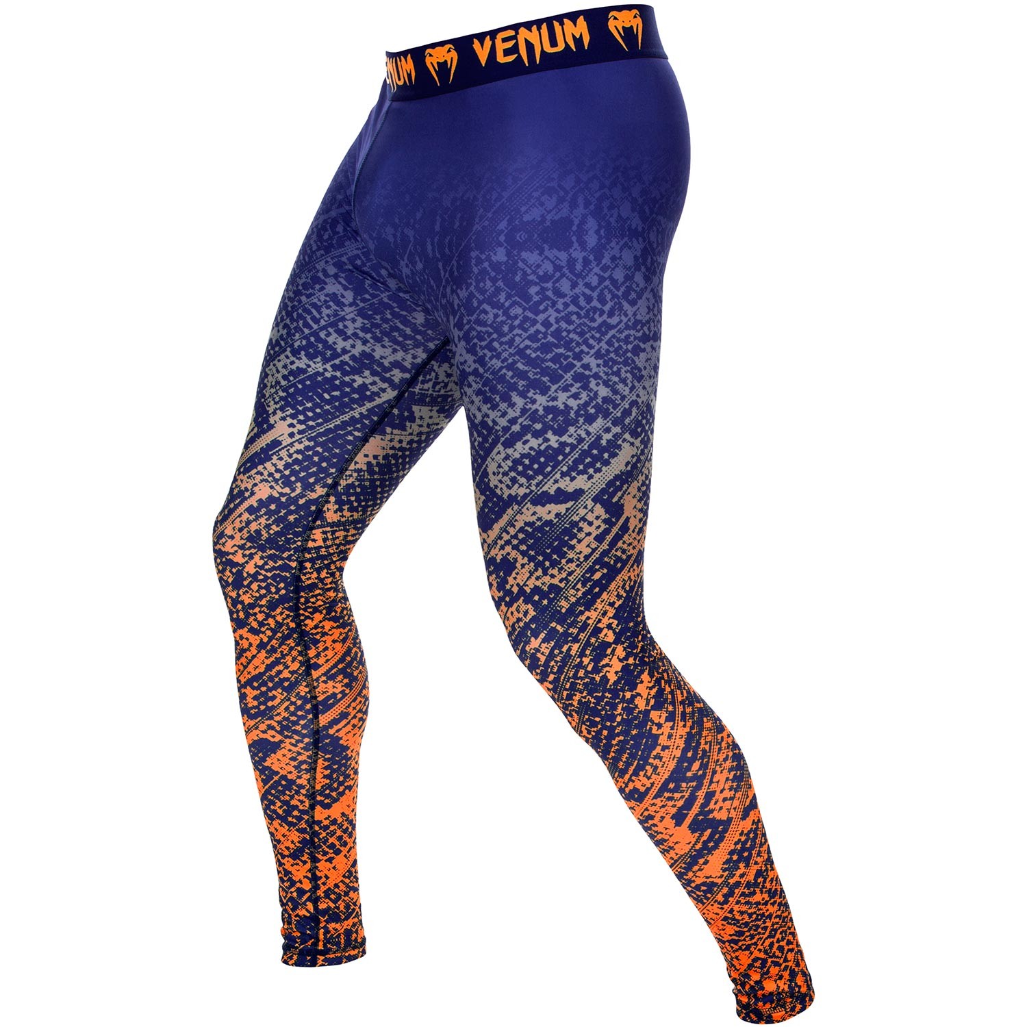 Компрессионные штаны Venum Tropical Blue/Orange