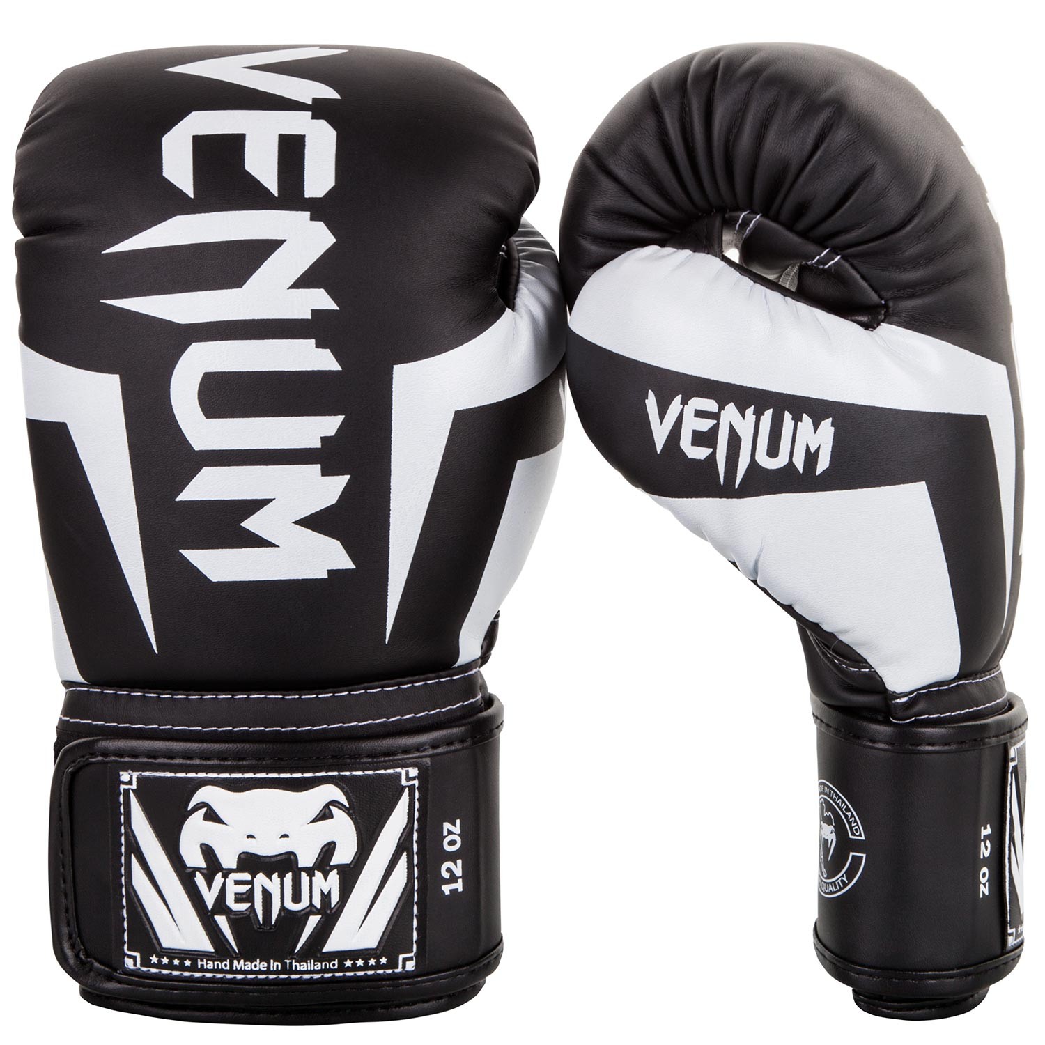 Перчатки боксерские Venum Elite Black/White