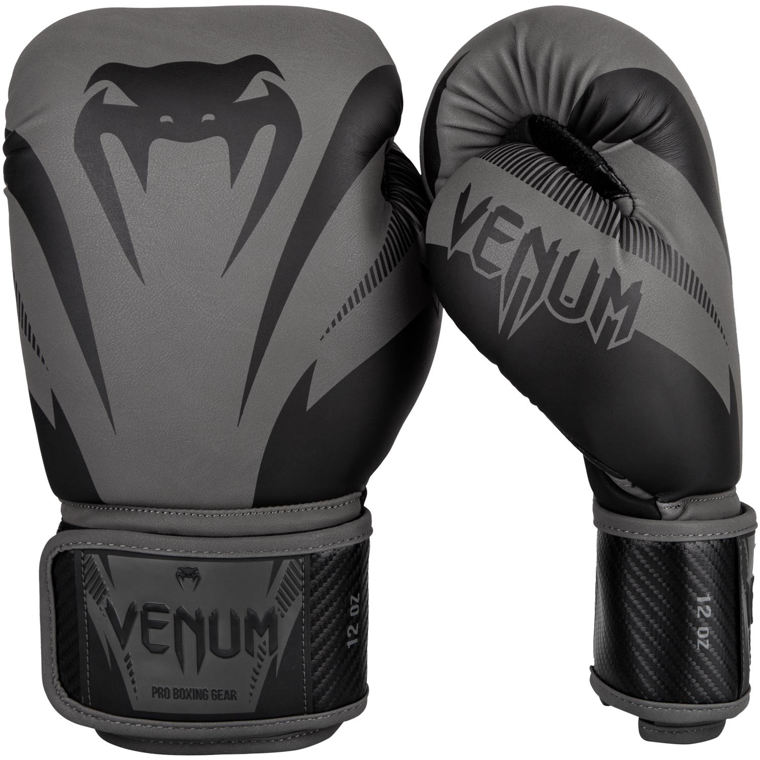 Перчатки боксерские Venum Impact Grey/Black