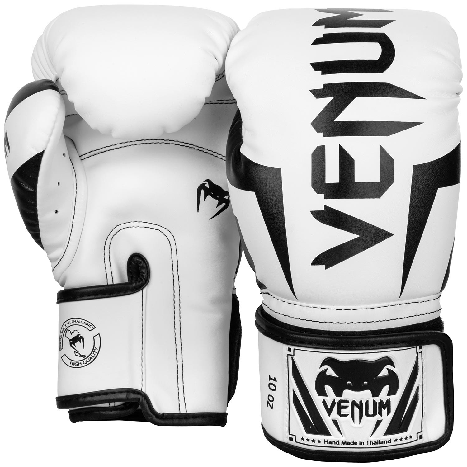Перчатки боксерские Venum Elite White/Black