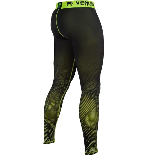 Компрессионные штаны Venum Fusion Compression Spats - Black Yellow