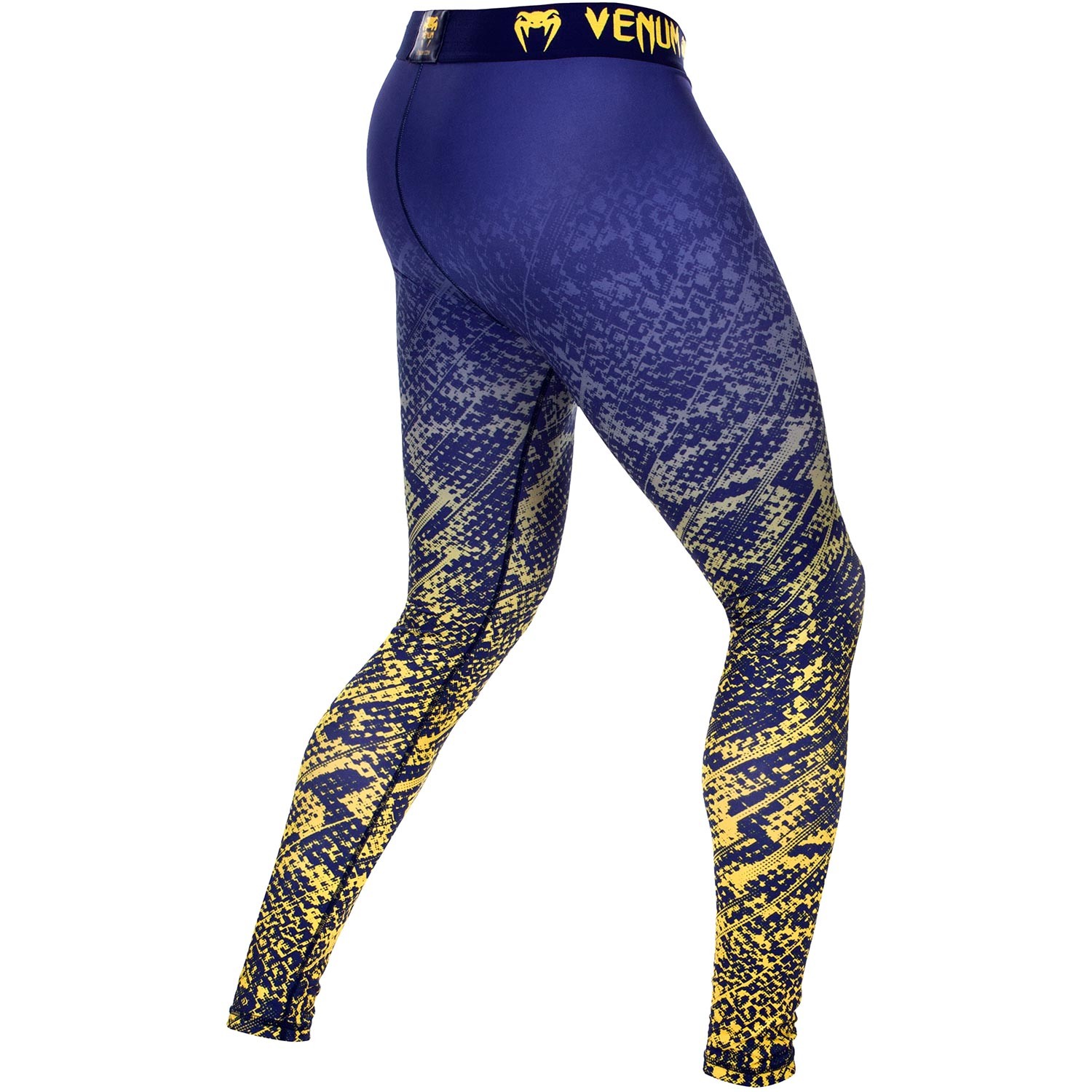 Компрессионные штаны Venum Tropical Blue/Yellow