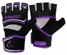Перчатки спортивные Kango KMA-250 Black Purple/White