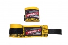 Бинты боксерские Kango KAC-425 Yellow/Black 4m